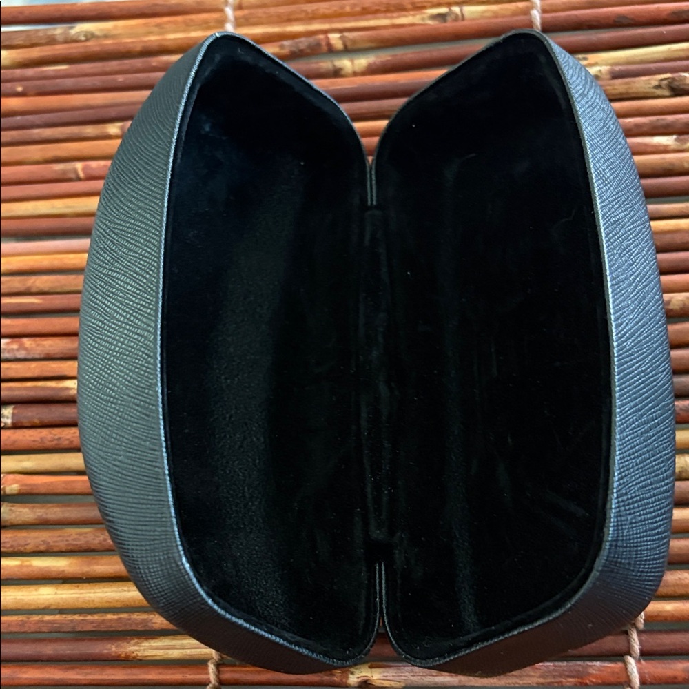 Salvatore Ferragamo Textured Black Eyewear Case